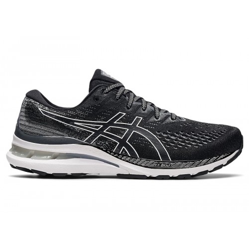 ASICS Gel-Kayano 28 Black White - мужская сетка размеров