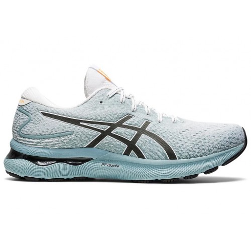 Кроссы ASICS Gel Nimbus 24 Light Steel White - мужская сетка размеров