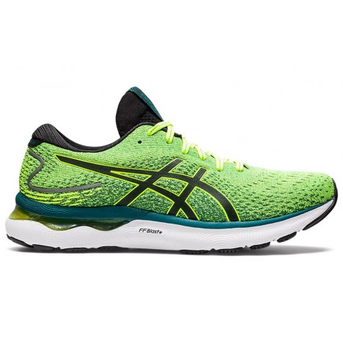 Кроссы ASICS Gel Nimbus 24 Safety Yellow Black - мужская сетка размеров