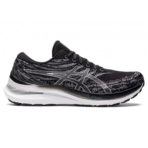 Кроссы ASICS Gel-Kayano 29 Black White - мужская сетка размеров