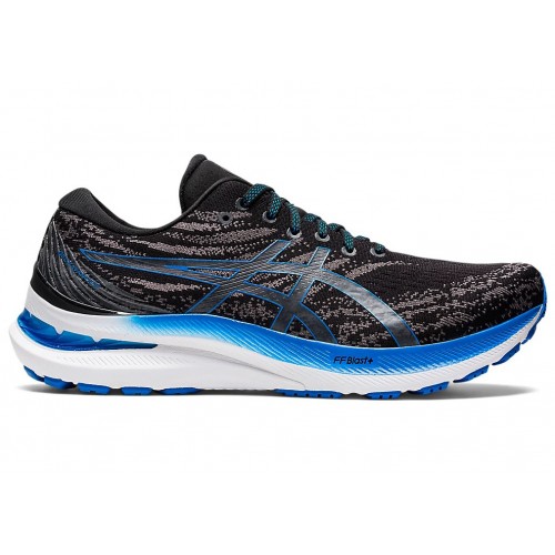 Кроссы ASICS Gel-Kayano 29 Black Electric Blue - мужская сетка размеров