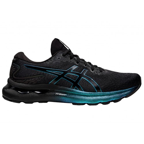 Кроссы ASICS Gel Nimbus 24 Platinum Black Blue - мужская сетка размеров