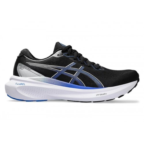 ASICS Gel-Kayano 30 Black Illusion Blue - мужская сетка размеров