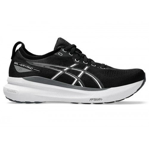ASICS Gel-Kayano 31 Black White - мужская сетка размеров