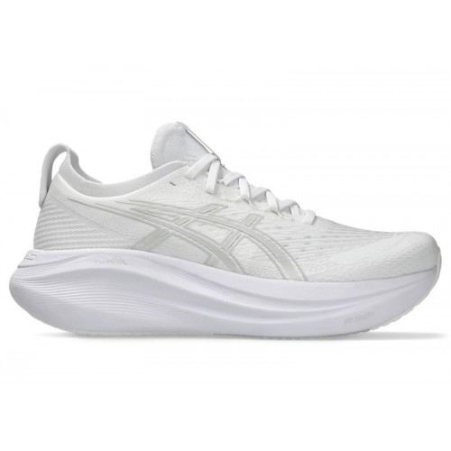 Кроссы ASICS Gel-Nimbus 27 White Glacier Grey - мужская сетка размеров