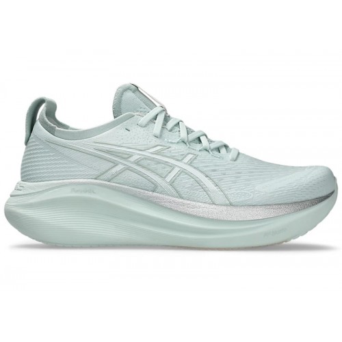 Кроссы ASICS Gel-Nimbus 27 Pure Aqua White - мужская сетка размеров