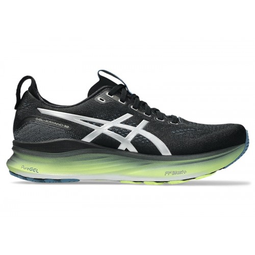 ASICS Gel-Kayano 32 Luxe Black Lime - мужская сетка размеров