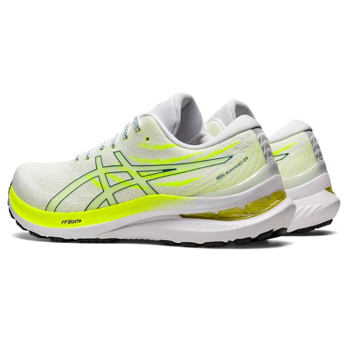 ASICS Gel-Kayano 29 White Velvet Pine Safety Yellow (W) - женская сетка размеров ASICS Gel-Kayano 29 White Velvet Pine Safety Yellow (W) - женская сетка размеров