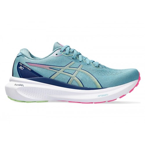 ASICS Gel-Kayano 30 Gris Blue Lime Green Pink (W) - женская сетка размеров
