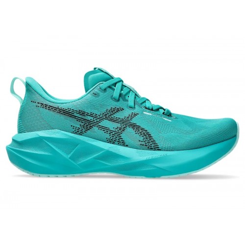 Кроссы ASICS Novablast 5 Wave Teal Black (W) - женская сетка размеров