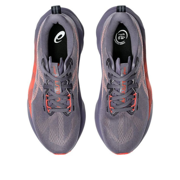 ASICS Novablast 5 Greyish Purple Coral Reef (W) - женская сетка размеров ASICS Novablast 5 Greyish Purple Coral Reef (W) - женская сетка размеров