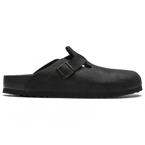 Birkenstock Boston Leather Triple Black - мужская сетка размеров