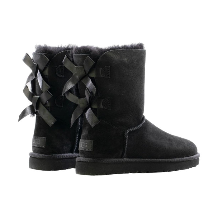 UGG Wmns Bailey Bow II Boot Black - женская сетка размеров UGG Wmns Bailey Bow II Boot Black - женская сетка размеров