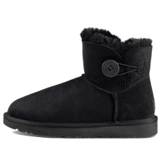 Женские UGG Mini Bailey Button Boot Black (W)