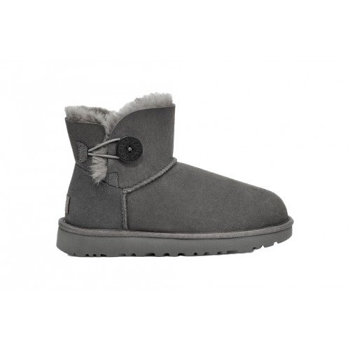 UGG Mini Bailey Button II Grey (W) - женская сетка размеров