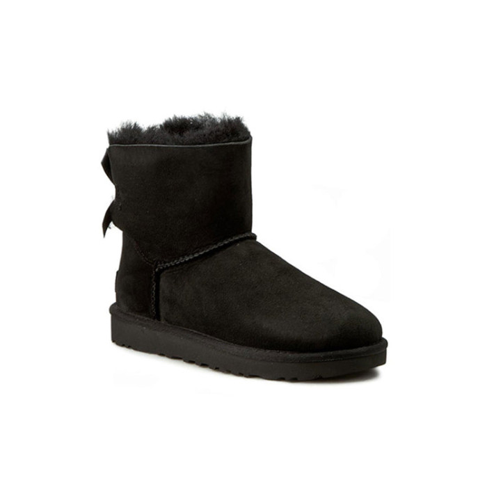 UGG Mini Bailey Bow II Black (W) - женская сетка размеров UGG Mini Bailey Bow II Black (W) - женская сетка размеров