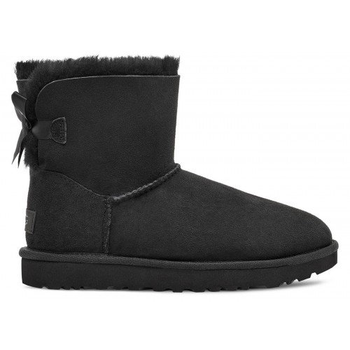 UGG Mini Bailey Bow II Black (W) - женская сетка размеров