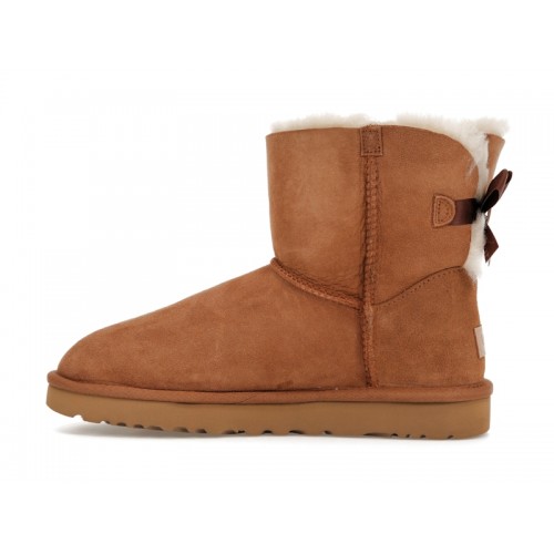 UGG Mini Bailey Bow II Chestnut (W) - женская сетка размеров