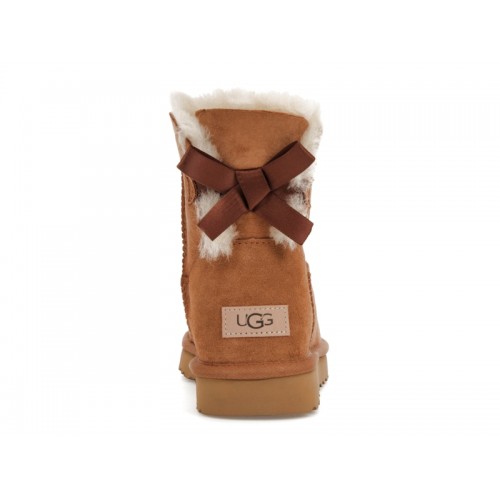 UGG Mini Bailey Bow II Chestnut (W) - женская сетка размеров