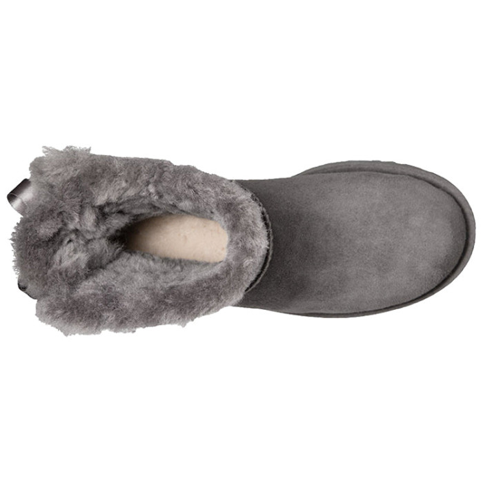 UGG Wmns Mini Bailey Bow II Boot Grey - женская сетка размеров UGG Wmns Mini Bailey Bow II Boot Grey - женская сетка размеров