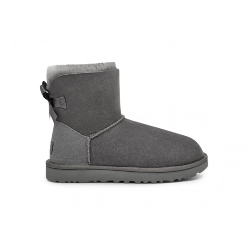 UGG Mini Bailey Bow II Boot Grey (W) - женская сетка размеров