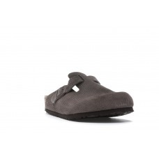 Birkenstock Boston Clogs Stussy Anthracite