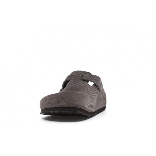 Birkenstock Boston Clogs Stussy Anthracite - мужская сетка размеров