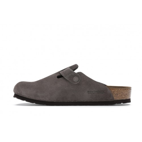 Birkenstock Boston Clogs Stussy Anthracite - мужская сетка размеров