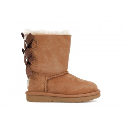 UGG Bailey Bow II Boot Chestnut (Toddler) - детские сетка размеров