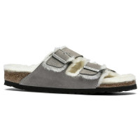 Birkenstock Arizona Shearling Stone Coin