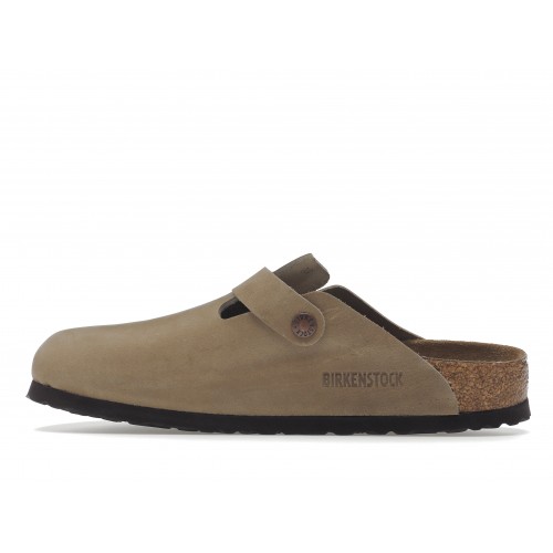 Birkenstock Boston Soft Footbed Oiled Leather Tobacco Brown - мужская сетка размеров