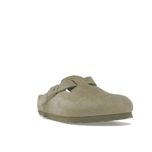 Birkenstock Boston Soft Footbed Suede Faded Khaki - мужская сетка размеров