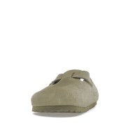 Birkenstock Boston Soft Footbed Suede Faded Khaki