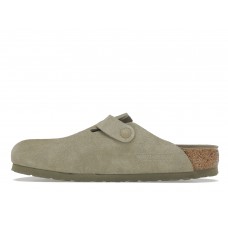 Birkenstock Boston Soft Footbed Suede Faded Khaki