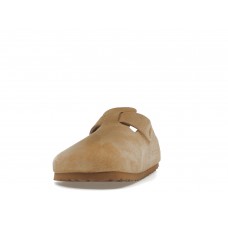 Birkenstock Boston Soft Footbed Suede Latte Cream