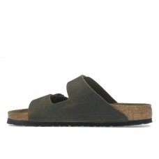 Birkenstock Arizona Soft Footbed Oiled Leather Faded Khaki