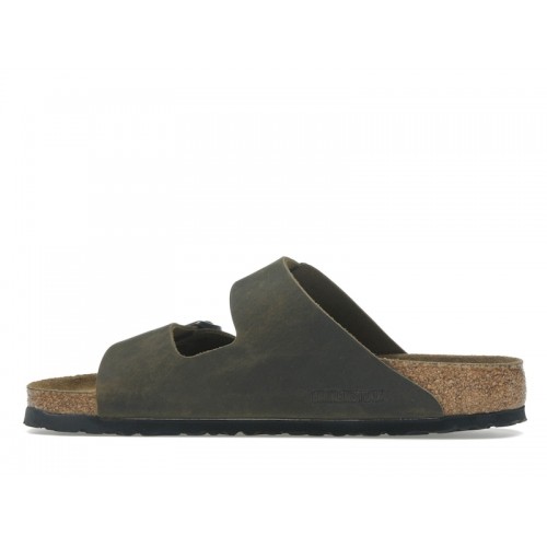 Birkenstock Arizona Soft Footbed Oiled Leather Faded Khaki - мужская сетка размеров