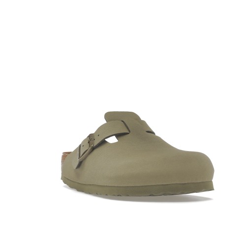 Birkenstock Boston Vegan Birkibuc Khaki - купить с доставкой из Америки