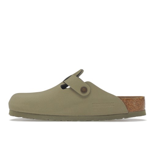 Birkenstock Boston Vegan Birkibuc Khaki - купить с доставкой из Америки