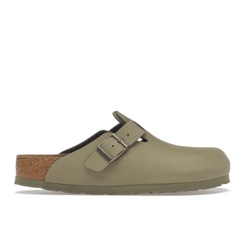 Birkenstock Boston Vegan Birkibuc Khaki - купить с доставкой из Америки