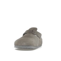 Birkenstock Boston Soft Footbed Suede Stone Coin
