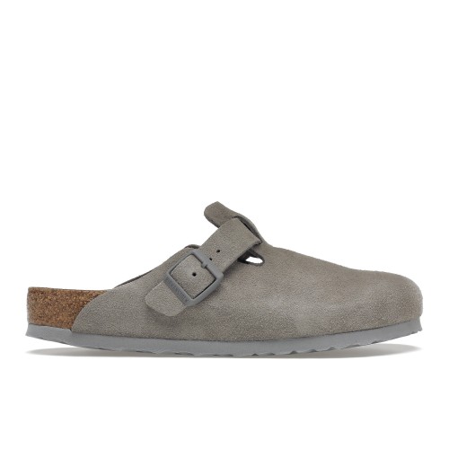 Birkenstock Boston Soft Footbed Suede Stone Coin - мужская сетка размеров