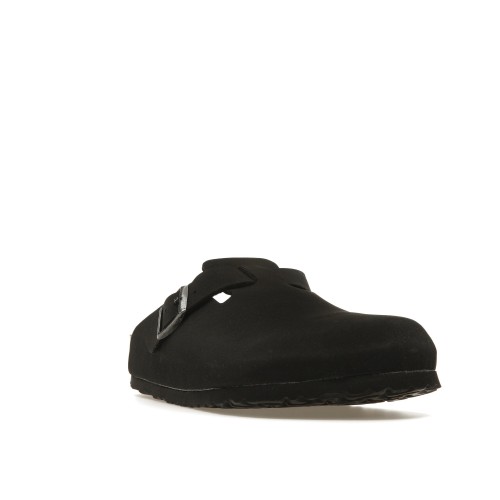 Birkenstock Boston Vegan Birkibuc Black - мужская сетка размеров