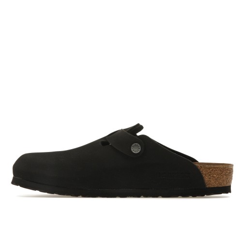 Birkenstock Boston Vegan Birkibuc Black - мужская сетка размеров