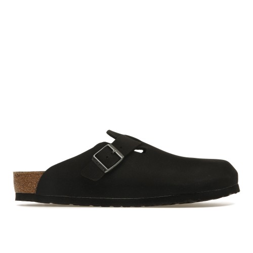 Birkenstock Boston Vegan Birkibuc Black - мужская сетка размеров