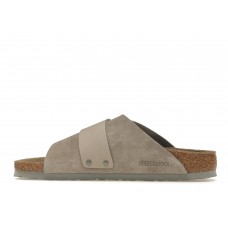 Birkenstock Kyoto Nubuck Suede Stone Coin