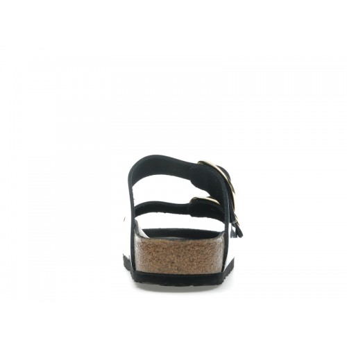 Birkenstock Arizona Big Buckle Natural Leather Patent Black Gold (W) - женская сетка размеров
