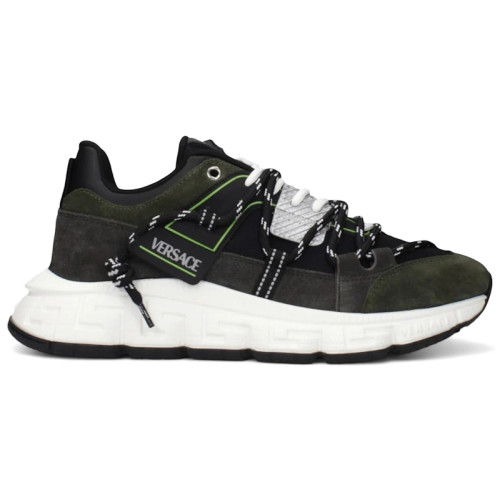 Versace Trigreca V2 Grey Military Green - мужская сетка размеров