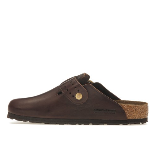 Birkenstock Boston Bold Leather Roast Brown - мужская сетка размеров