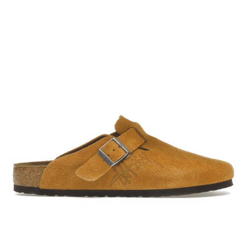 Birkenstock Boston Clog Stussy Caramel (2021) - мужская сетка размеров